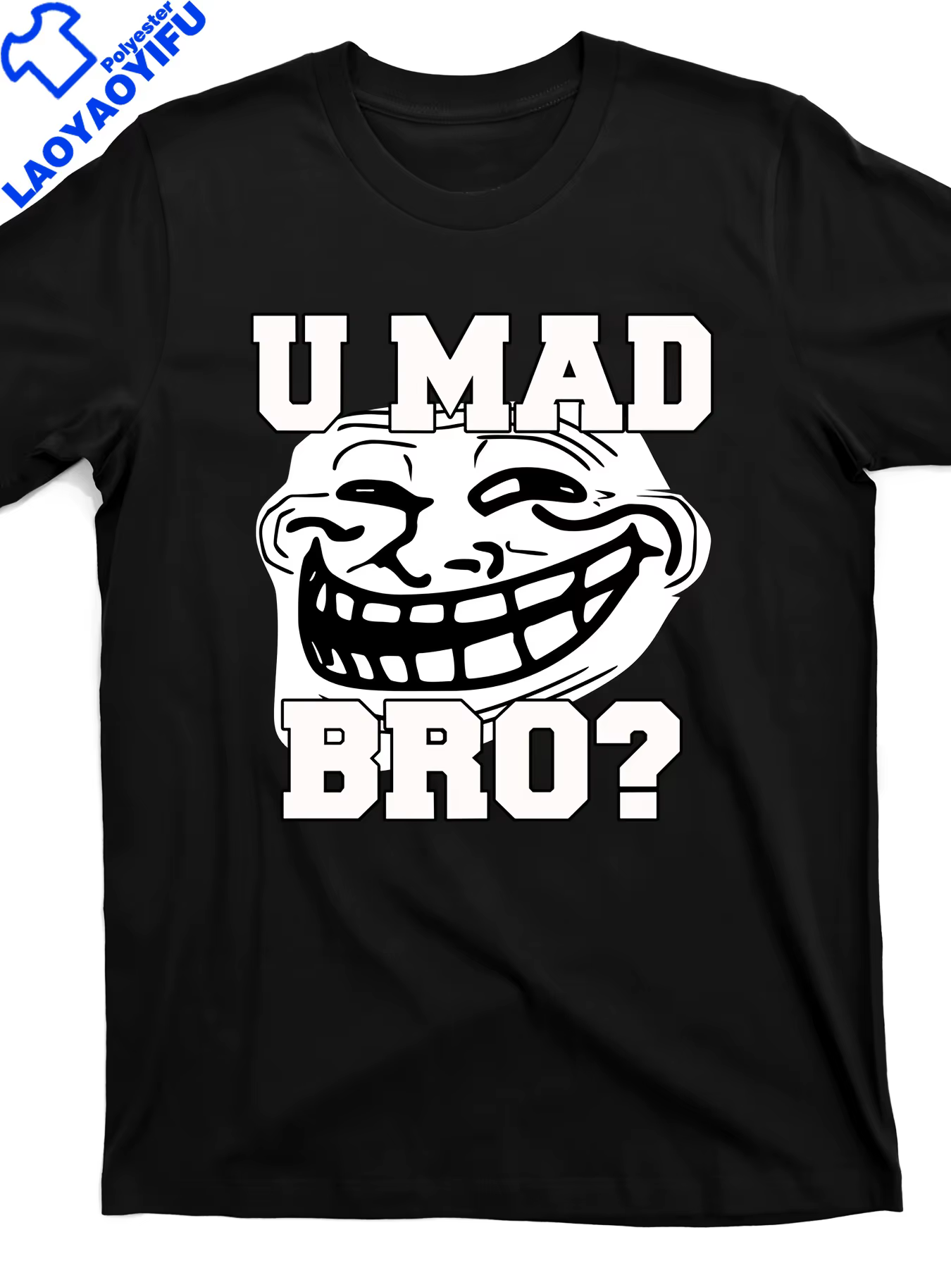 Hommes : « U Mad Bro ? » T-shirts graphiques respirants et légers pour sorties décontractées, tenues