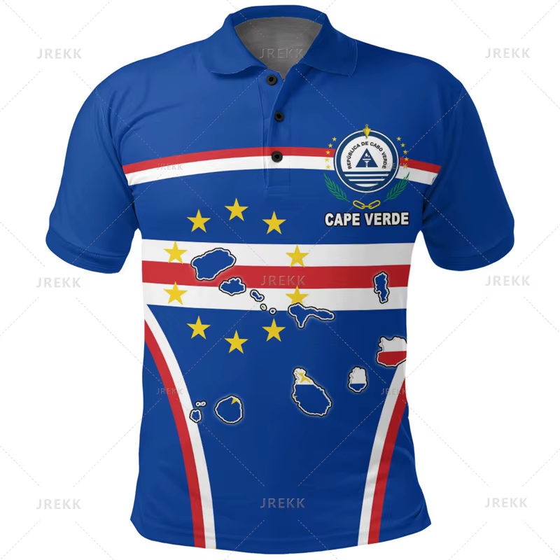 Polo vintage imprimé en 3D pour hommes, blason graphique, t-shirt, carte des années de preuve, vêtem