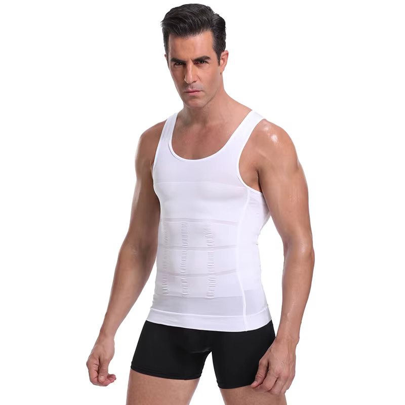 Hommes Shapewear minceur corps Corset gilet chemise Compression ventre ventre contrôle taille mince 