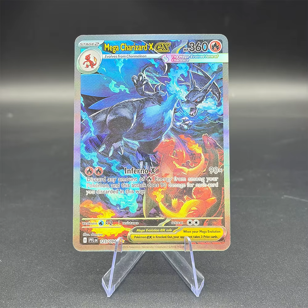 Carte de classification DIY PTCG, carte individuelle 2025 PFL EN MEGA CHARIZARD X Ex SPECIAL ILLUSTR