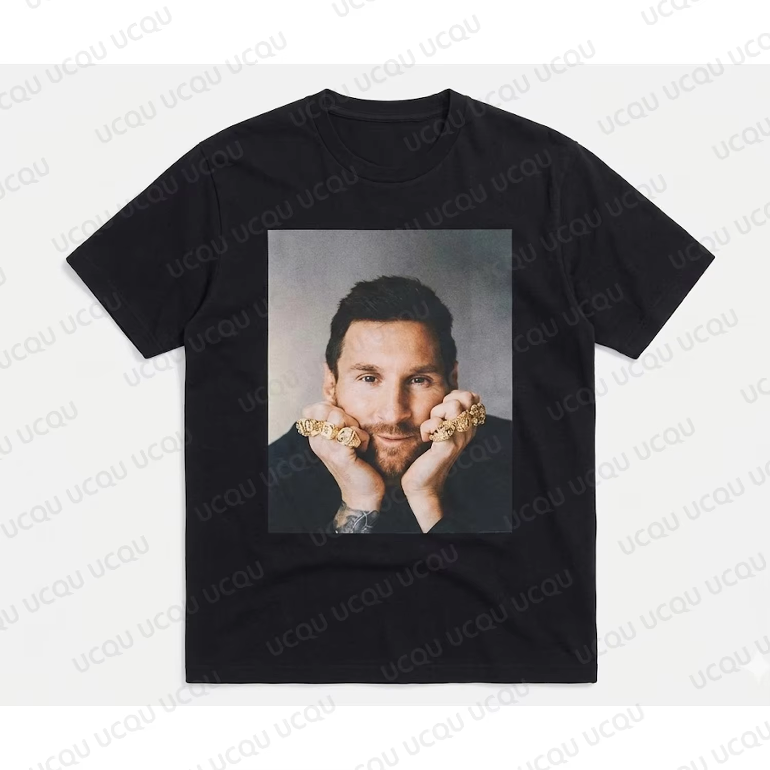 Nouveau T-shirt Rétro 2026 d'été avec Photo de Joueur de Football, Tee-shirt Vintage en Coton Noir, 