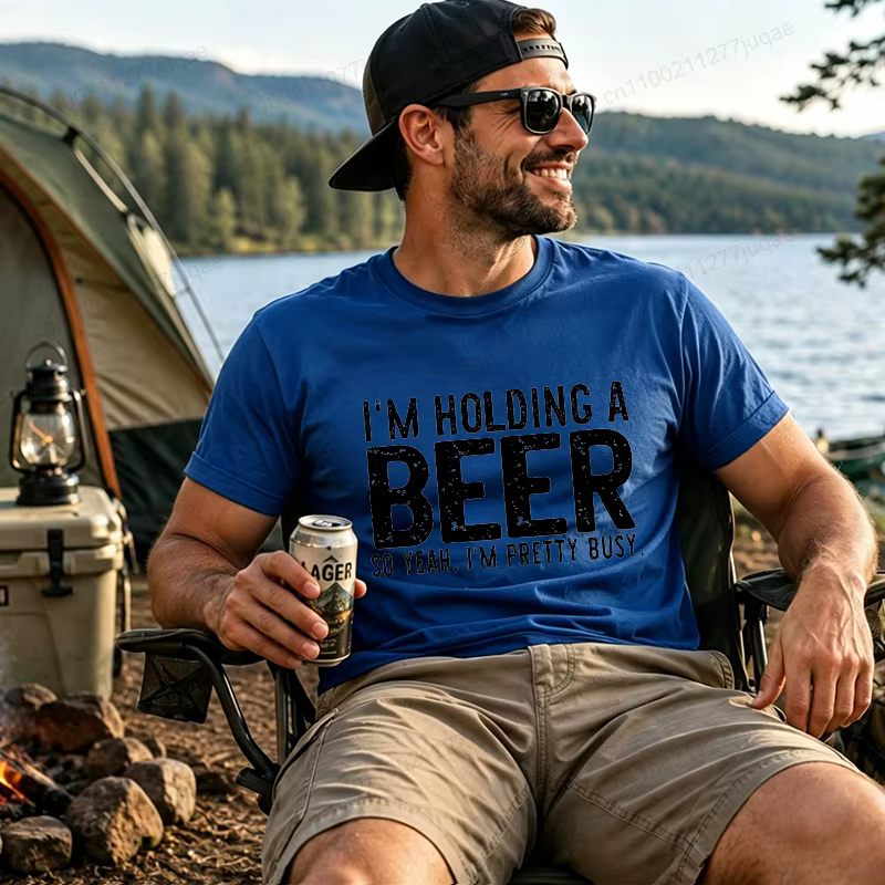 T-shirt graphique pour les amateurs de bière, t-shirt drôle avec citation sur la bière, t-shirt humo