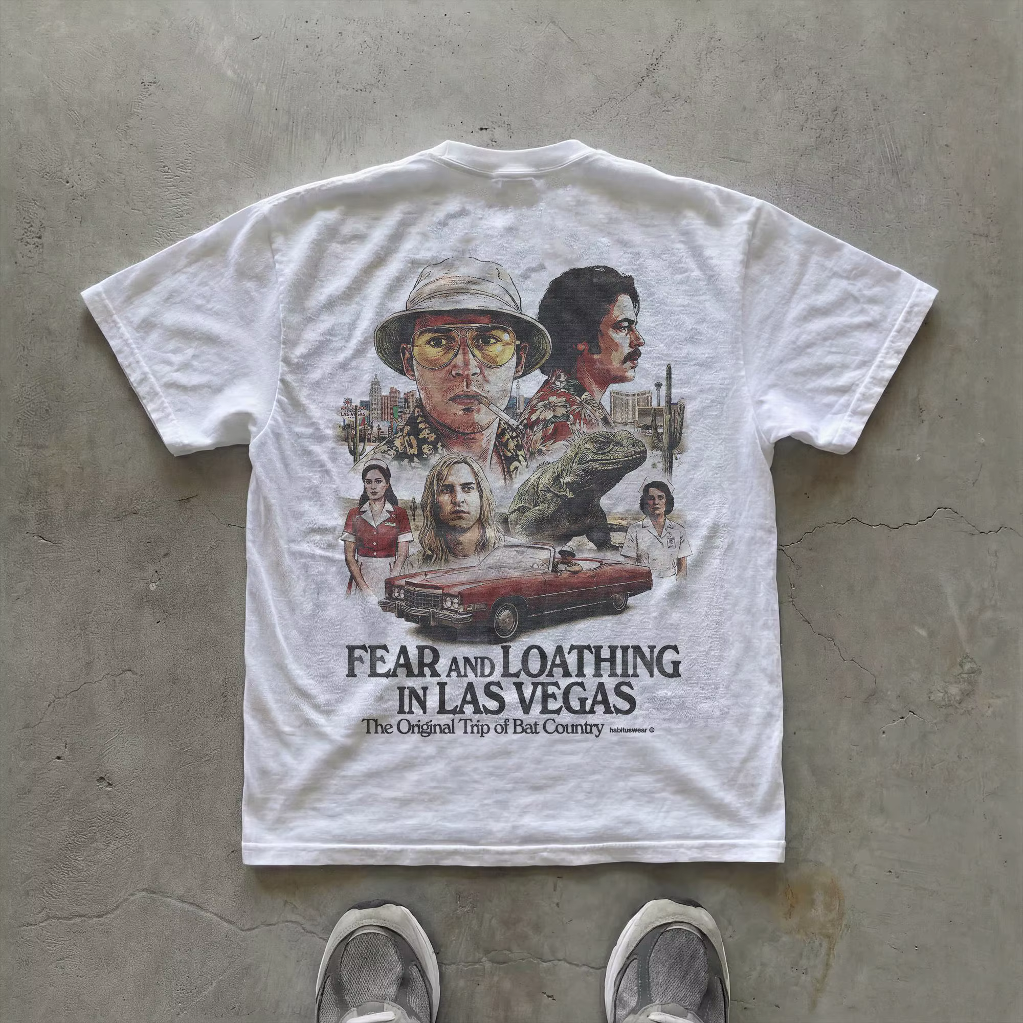 T-shirt Fear of Las Vegas |   T-shirt rétro à thème film, nouveau t-shirt unisexe décontracté et ten