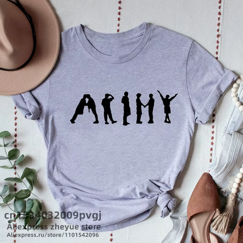 Fille groupe coréen haut T-Shirt femme vêtements T-Shirt Streetwear femmes mode T-Shirt vêtements es