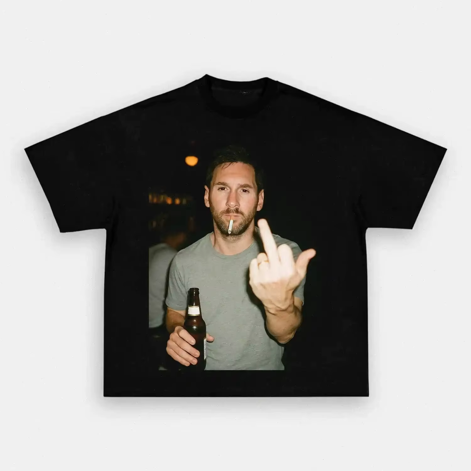 T-shirt imprimé drôle « Messi After Hours » pour hommes et femmes, en coton, Nouveauté été 2026, Vêt