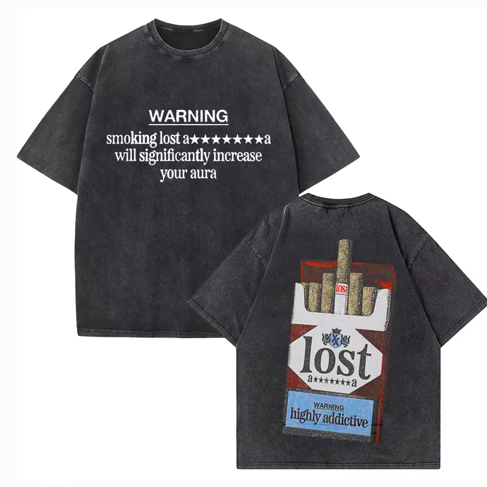 Machine Gun Kelly MGK perdu Americana T-shirt délavé Vintage col rond manches courtes coton T-Shirts