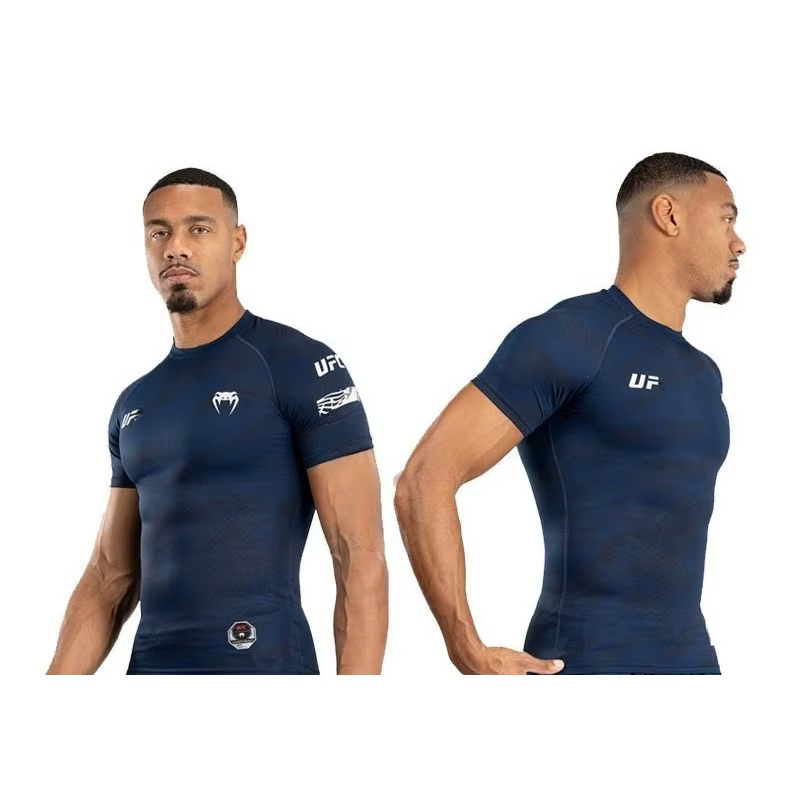 Chemises de sport pour hommes, vêtements de sport décontractés, hauts de boxe, entraînement de comba