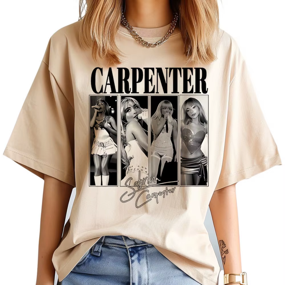 Sabrina Carpenter t-shirt fille à la mode Pastel Pop Culture streetwear confortable Grunge chemise g