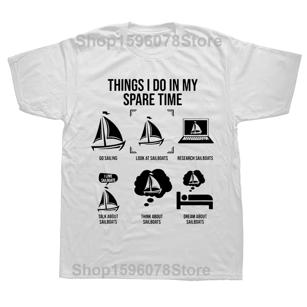 T-shirt manches courtes pour femme, Streetwear, estival, avec image de "je fais dans mon temps libre