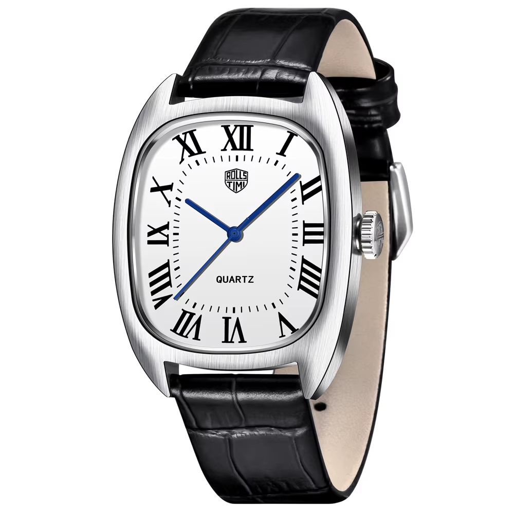 RollsTime hommes montres à Quartz 2025 Top marque de luxe VH31 montre pour homme en acier inoxydable