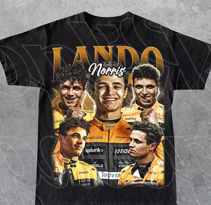 T-shirt vintage Lando Norris, cadeau pour femme et homme T-shirt unisexe