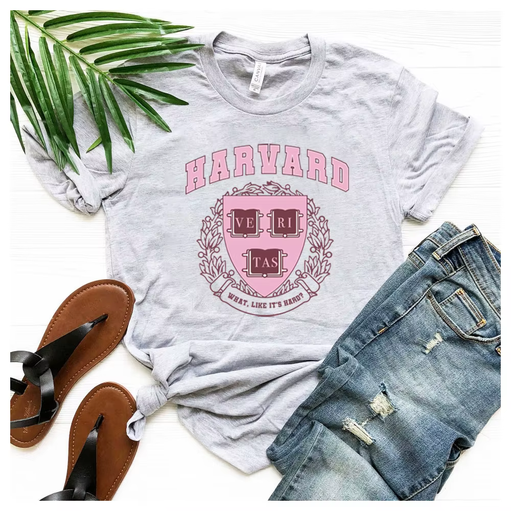 Harvard légalement Blonde T-shirt ce qui est dur drôle université Collage T-shirt émission de télévi