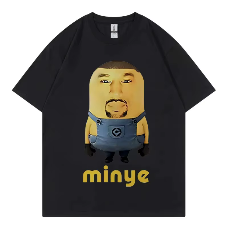 Minye Funny Meme Graphic T-shirts Fashion Hip Hop Clothing T-shirt Hommes et Femmes T-shirts en Coto