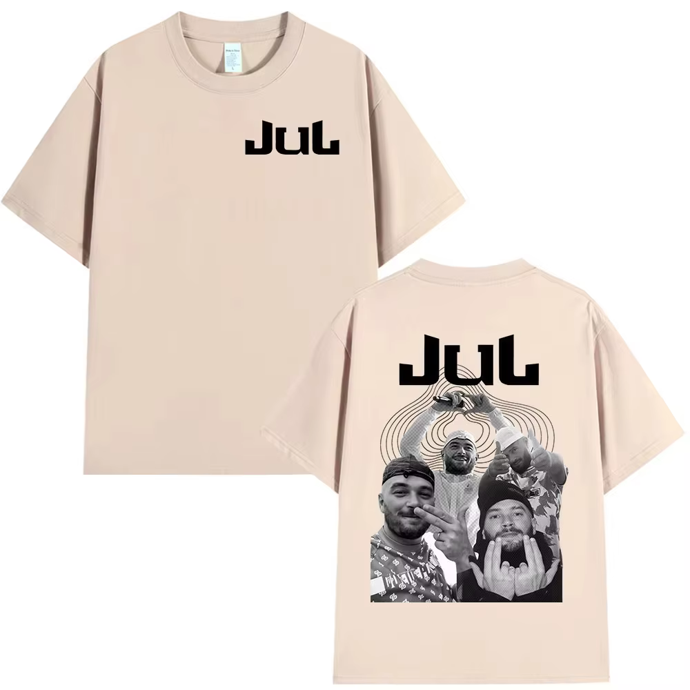 T-shirt graphique Rapper Jul Alubm pour hommes et femmes, vêtements de mode, t-shirts hip-hop, t-shi