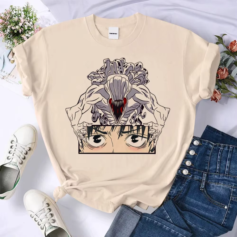 Jujutsu Kaisen Gojo top t-shirts femmes graphique Pastel anime classique haut respirant t-shirts uni