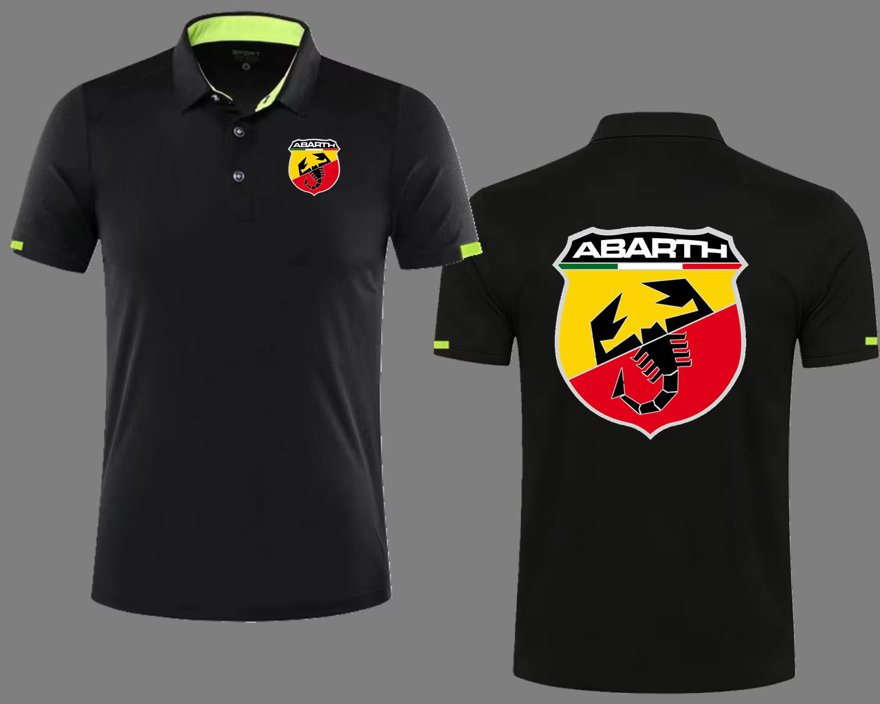 Polo Abarth Scorpion à séchage rapide pour homme, maillot de golf, respirant, pour le sport et les g