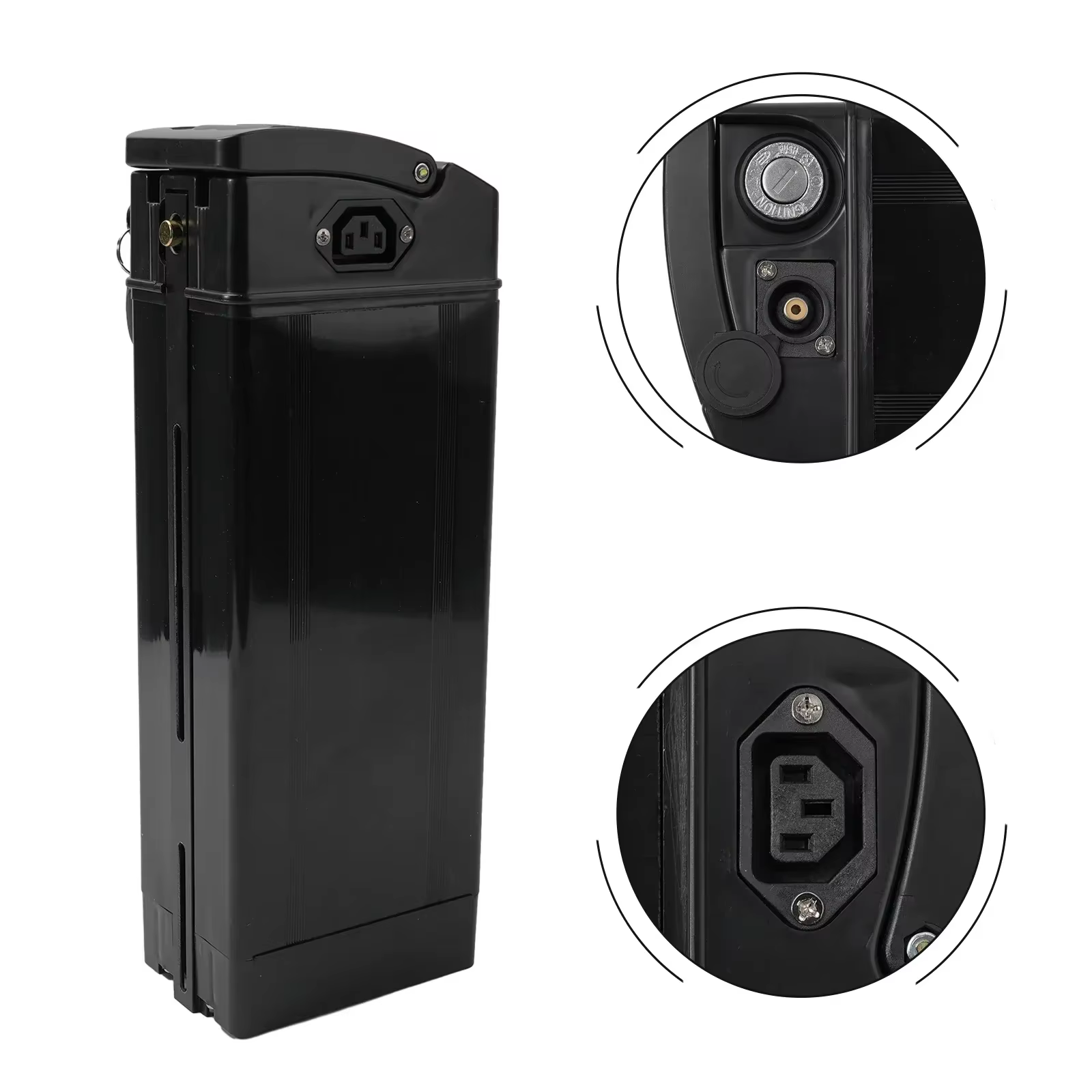 IMAElectric-Boîtier de batterie de vélo, étui de support de vélo électrique avec prise de charge, po