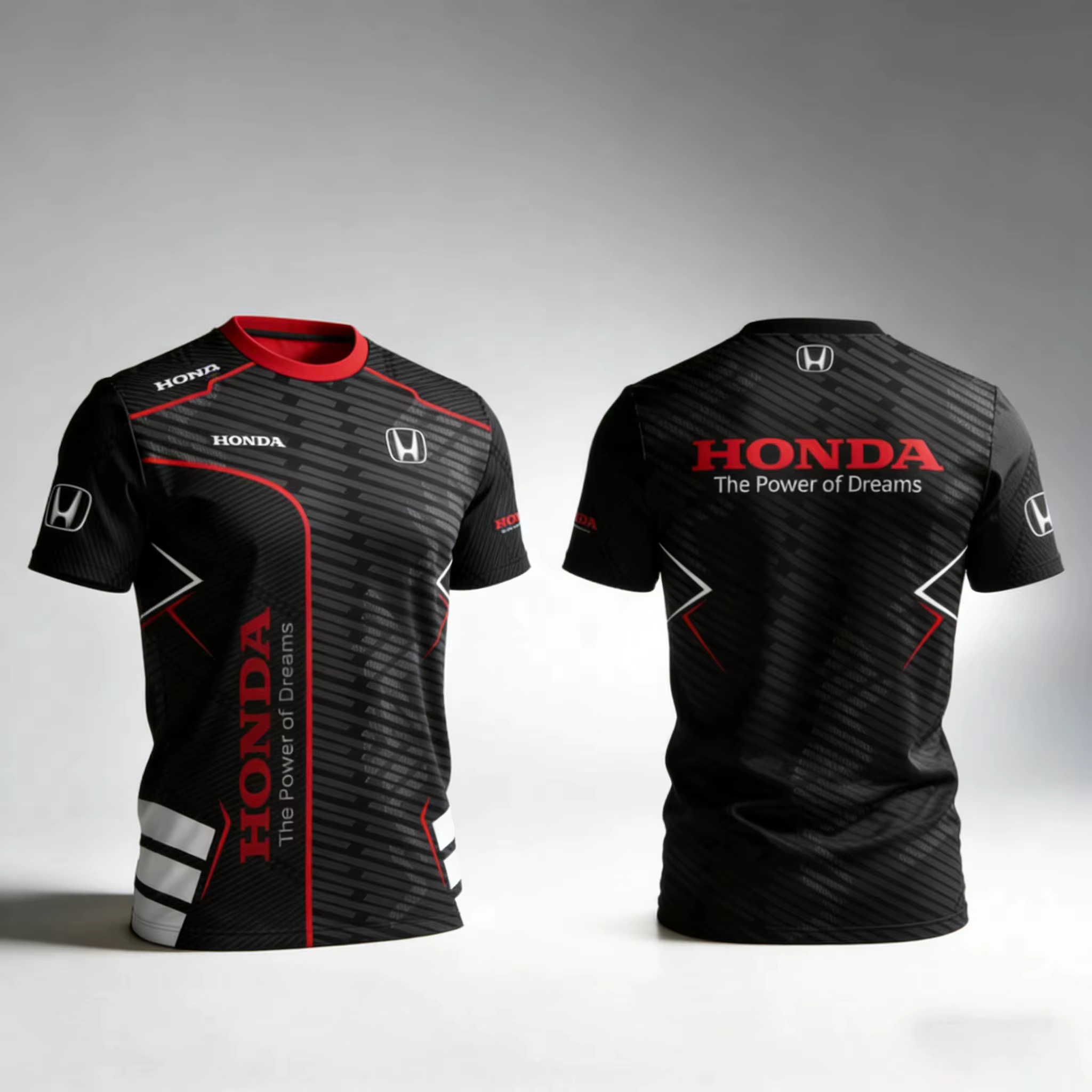T-shirt HONDA Racing, T-shirt de l'équipe Honda Racing, T-shirt pour le sport, la remise en forme, l