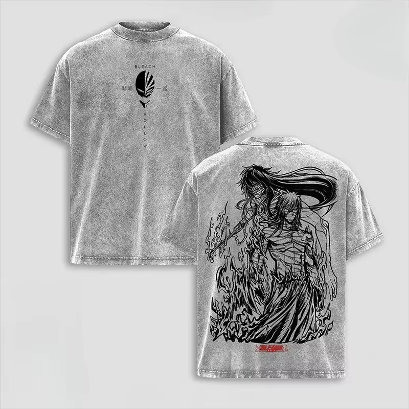 T-shirt Anime BLEACH NO.1 Coyote·Starrk pour hommes et femmes, vêtements en coton à manches courtes,