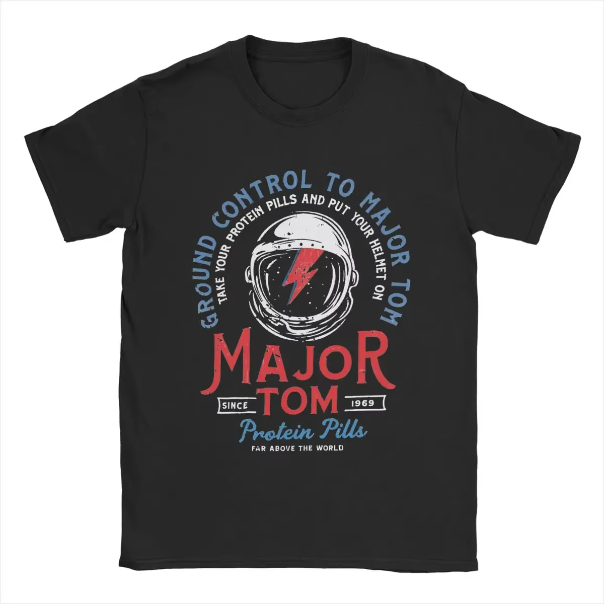 T-shirts amusants Davids Bowied pour femmes et hommes, col rond, en pur coton, à manches courtes, vê