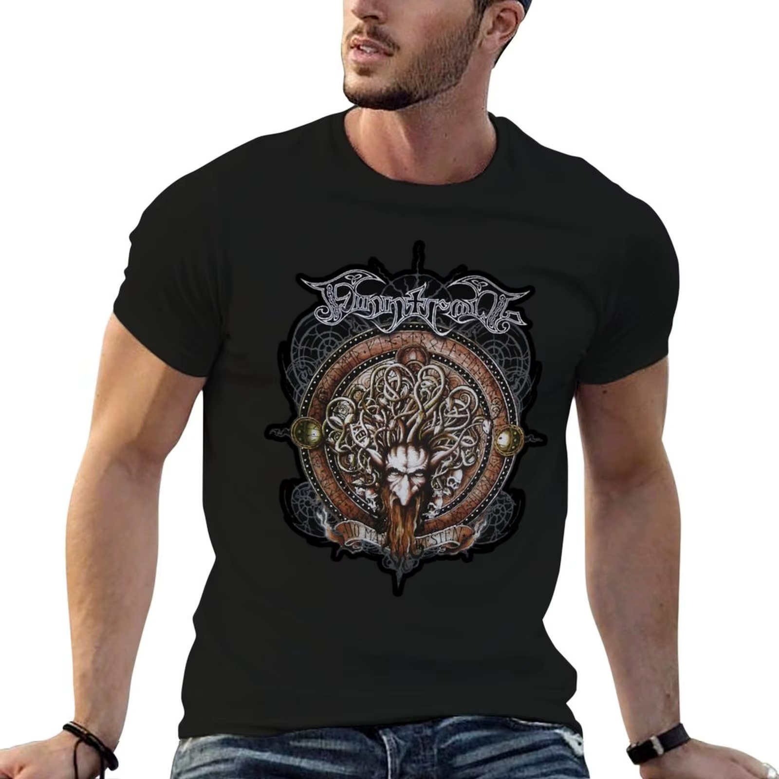 Finntroll | T-shirt homme en coton 100%, cadeau parfait, t-shirt de luxe, humoristique, humor noir