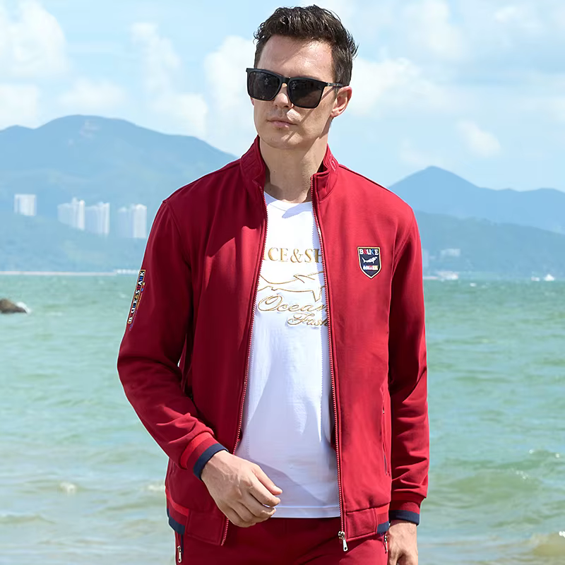 Veste de Baseball jaune pour hommes, hauts de Sport requin, manteaux de marque de luxe décontractés,