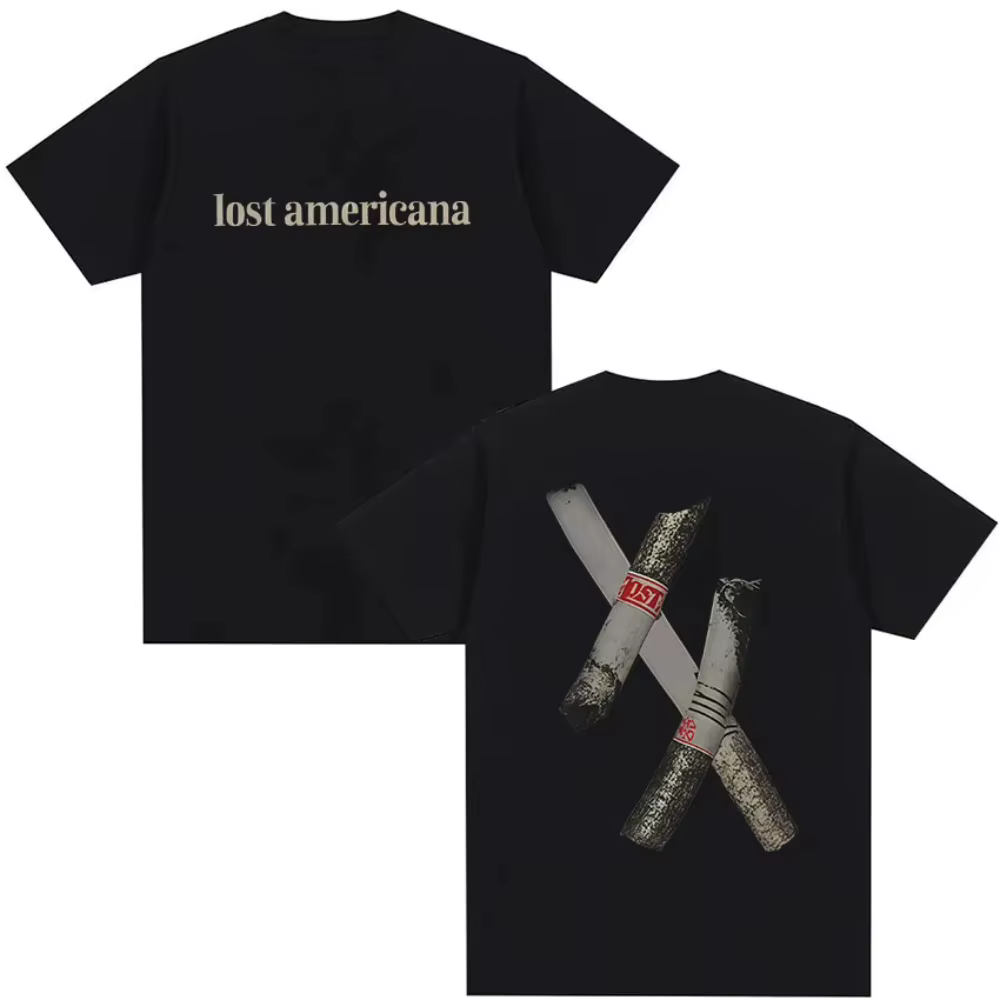 T-shirts Rapper Machine Gun Kelly MGK Lost Americana Tour 2026 pour homme et femme, mode Hip Hop, t-