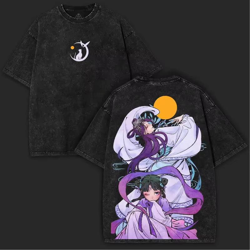Maomao T-shirt imprimé Anime l'apothicaire journaux vêtements hommes femmes à manches courtes t-shir
