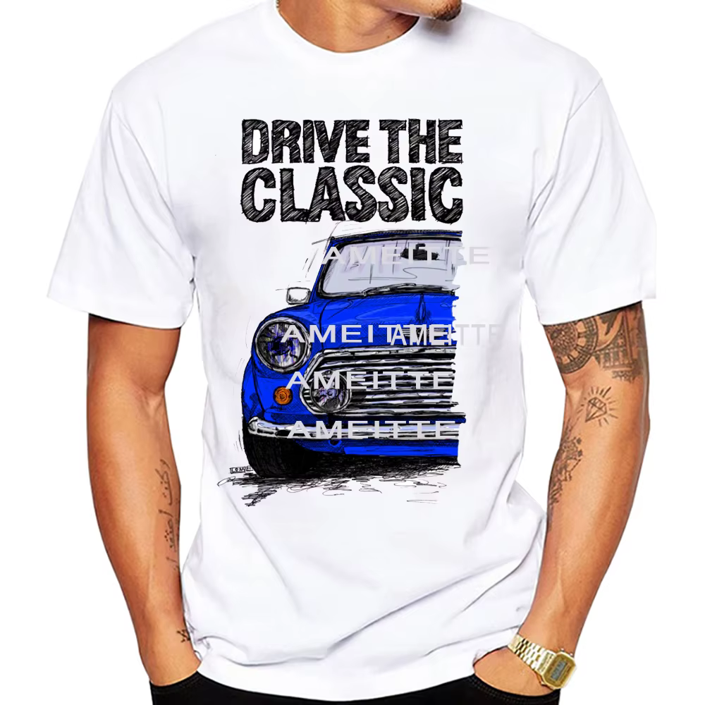 Conduire les minéraux classiques Cooper. T-Shirt nouvel été hommes à manches courtes voiture classiq