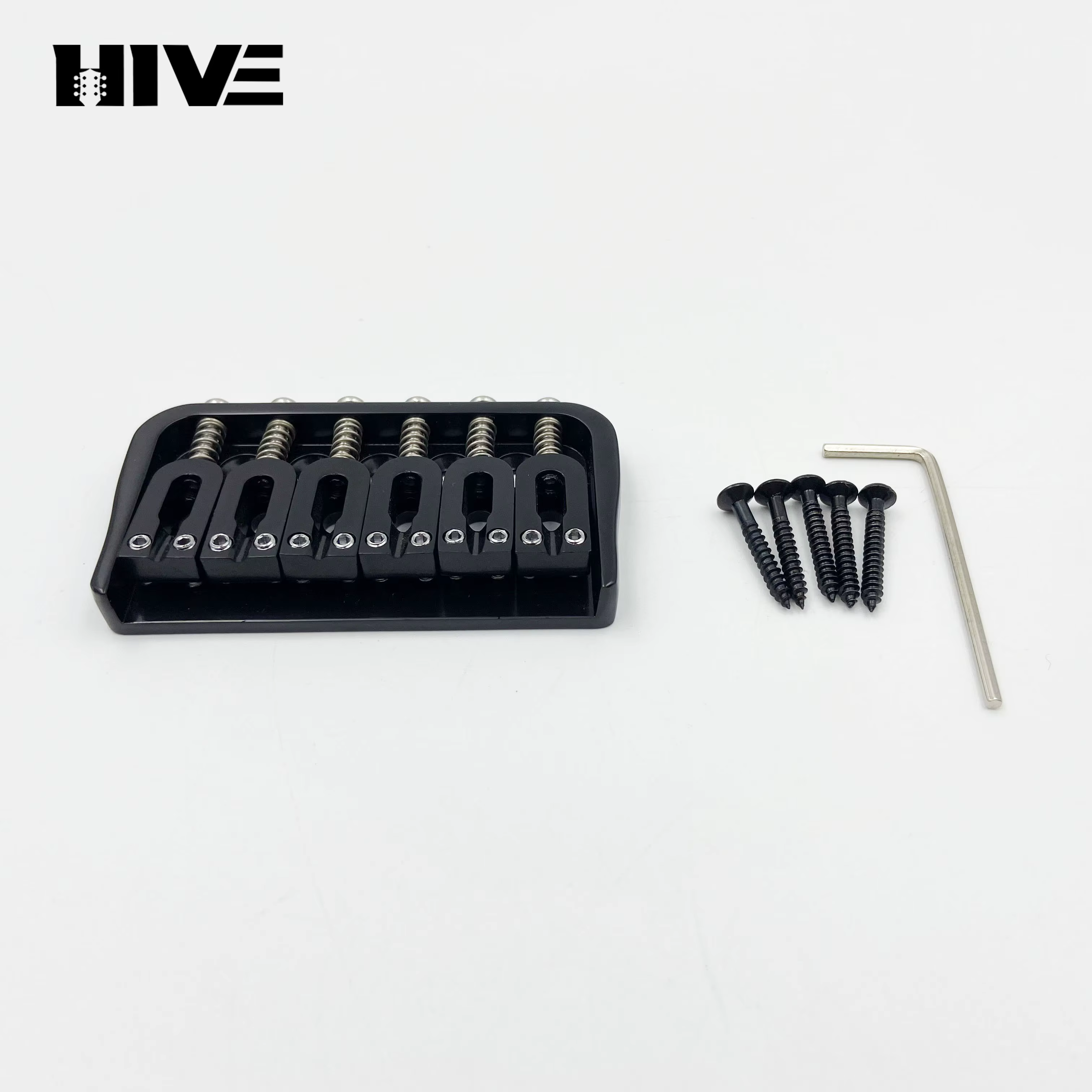 Pont de guitare électrique en alliage de zinc de haute qualité, forme en U, bord plié, 10,5 mm, pour