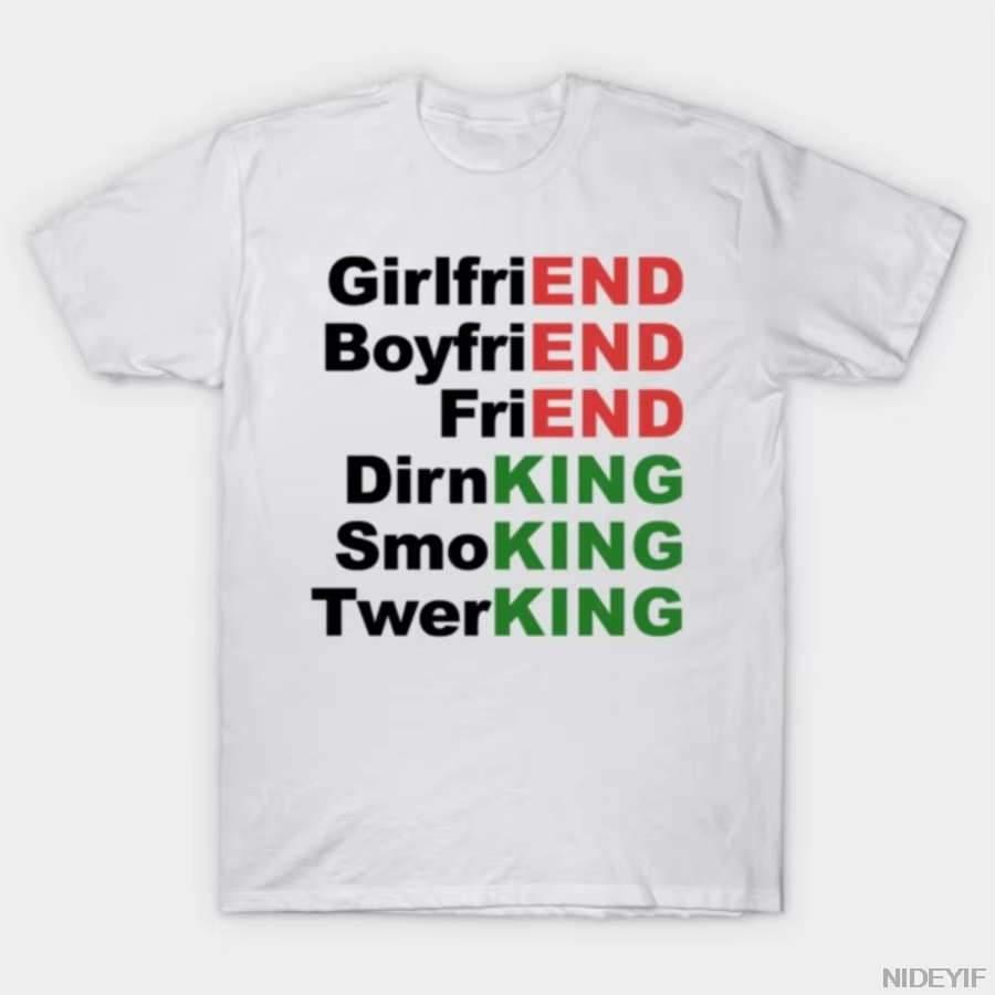T-shirt pour homme et femme, 100% coton, à manches courtes, avec image de petite amie, petit ami, am