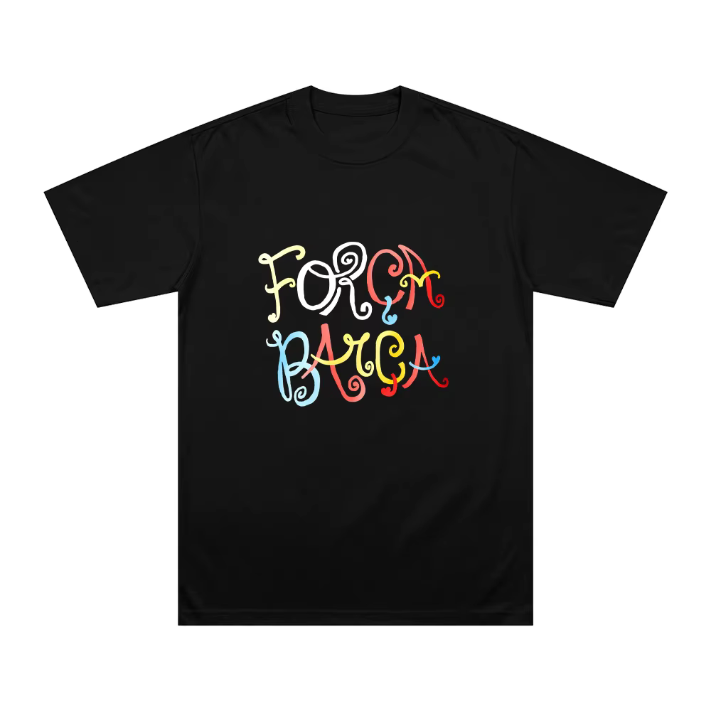 Força Barça Nouveaux T-shirts à motifs FC Barcelonas Fans Gift Clothing Vêtements d'été en coton con