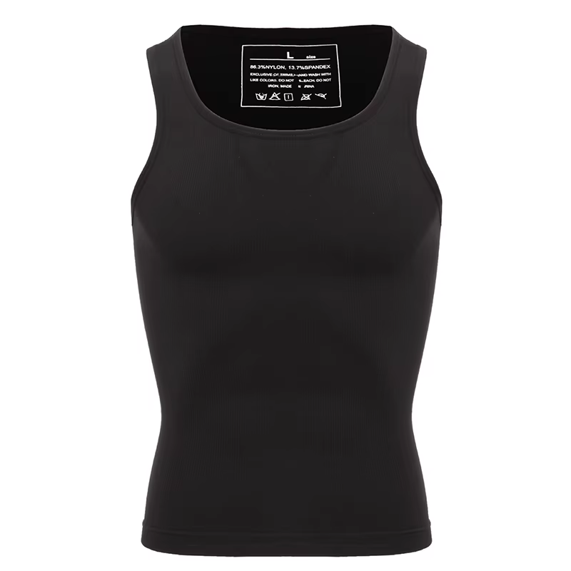 Chemise de Compression pour hommes, gilet amincissant pour cacher l'abdomen, sous-vêtements abdomina