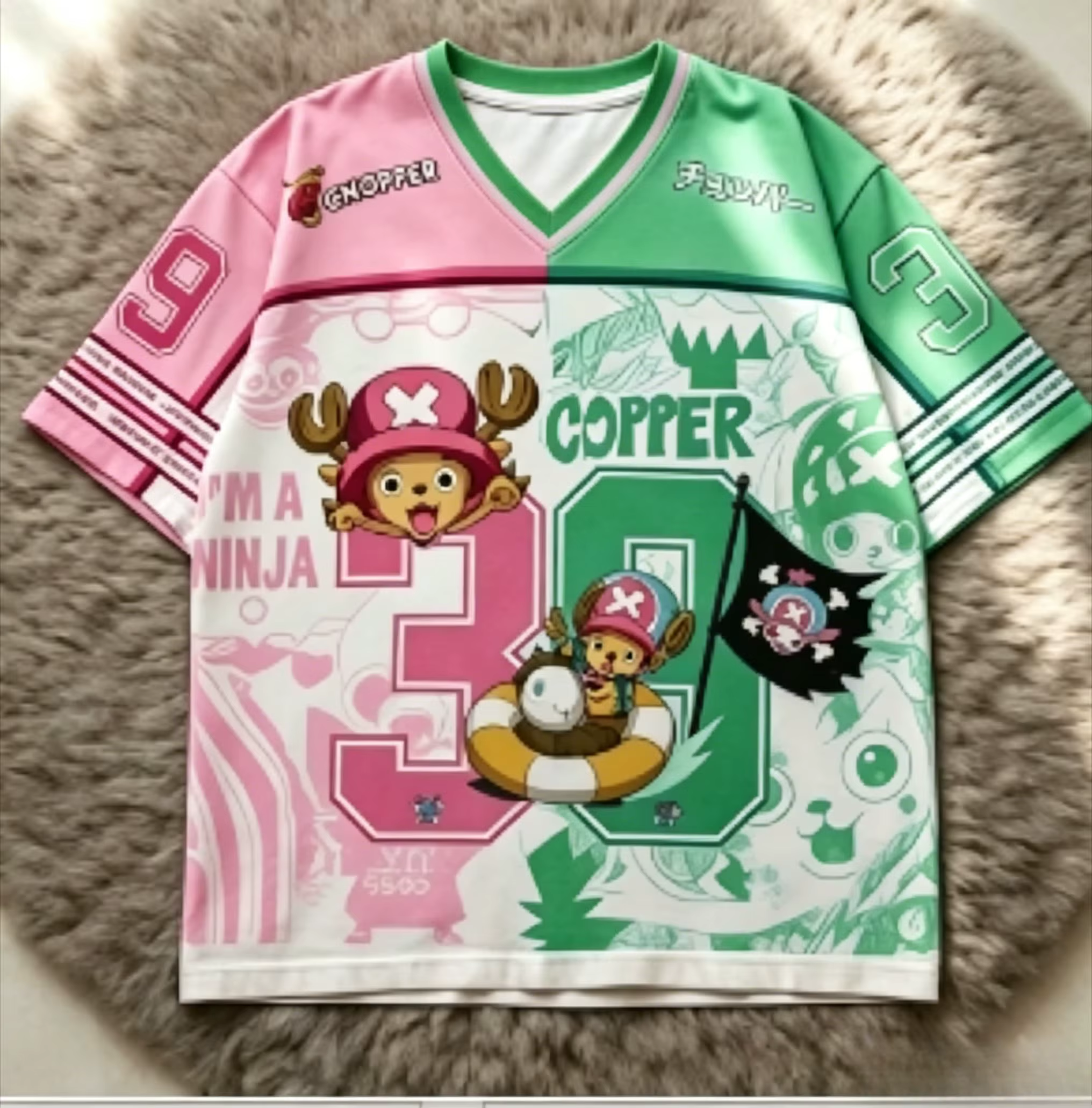 T-shirt One Piece Tony Tony Chopper Anime pour hommes, femmes, garçons, adultes, enfants, parents et