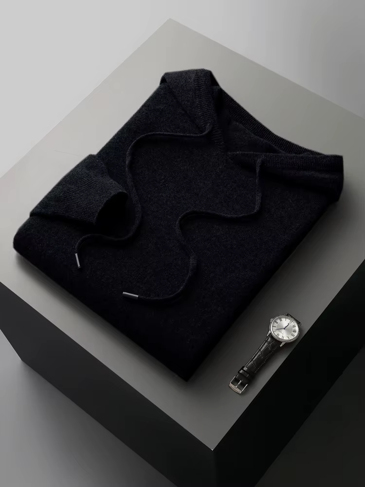 100% laine mérinos haute qualité hommes sweats à capuche printemps automne pull pull intelligent tri