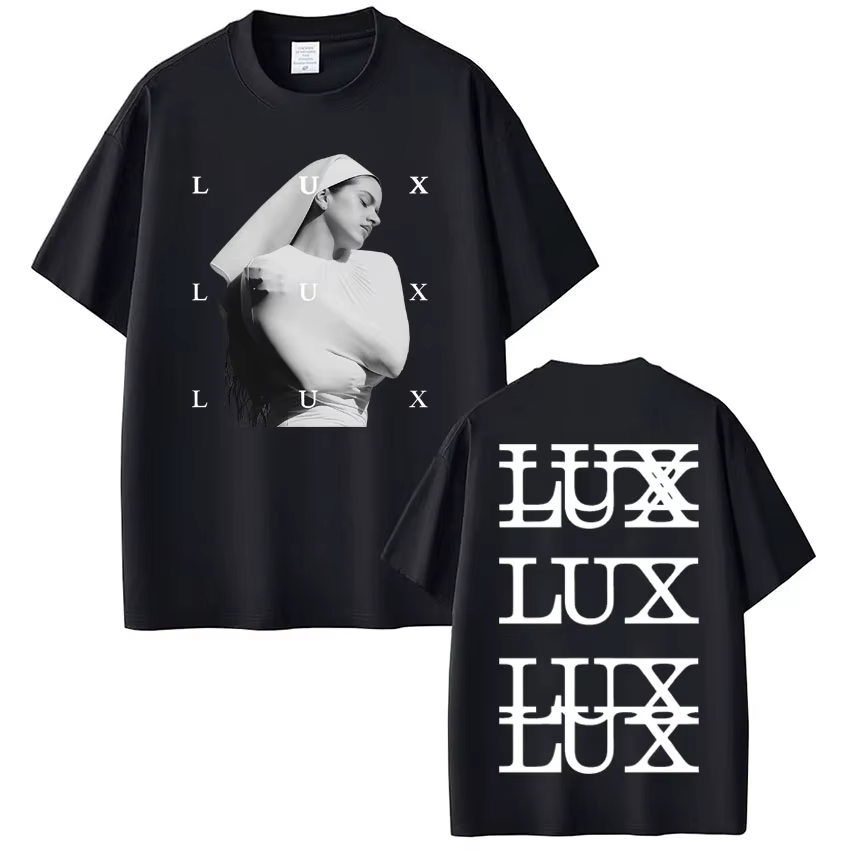 Chanteur Lux Rosalia mode impression T-shirt hommes femmes Harajuku vêtements T-shirts à manches cou