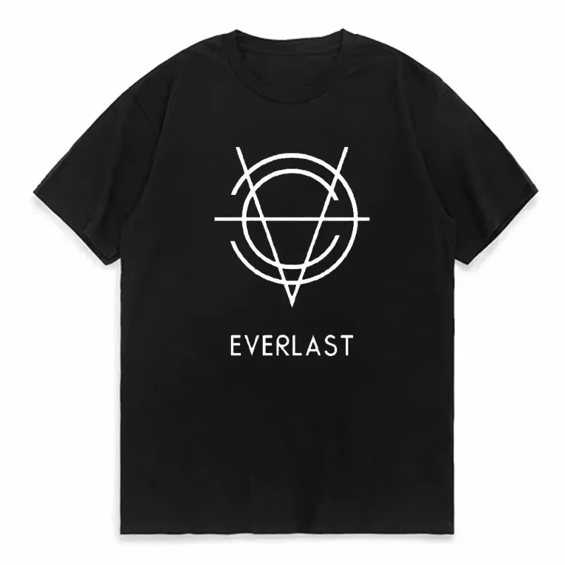 T-shirt en coton avec Logo EVERLAST BOXING pour homme, col rond, imprimé, unisexe, Harajuku, nouvell
