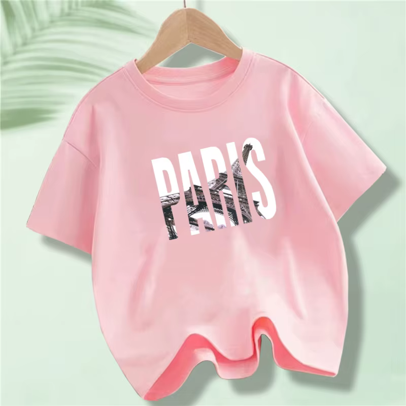 T-Shirt en Coton à Manches Courtes pour Enfant Garçon et Fille, Streetwear Amusant, à la Mode, avec 