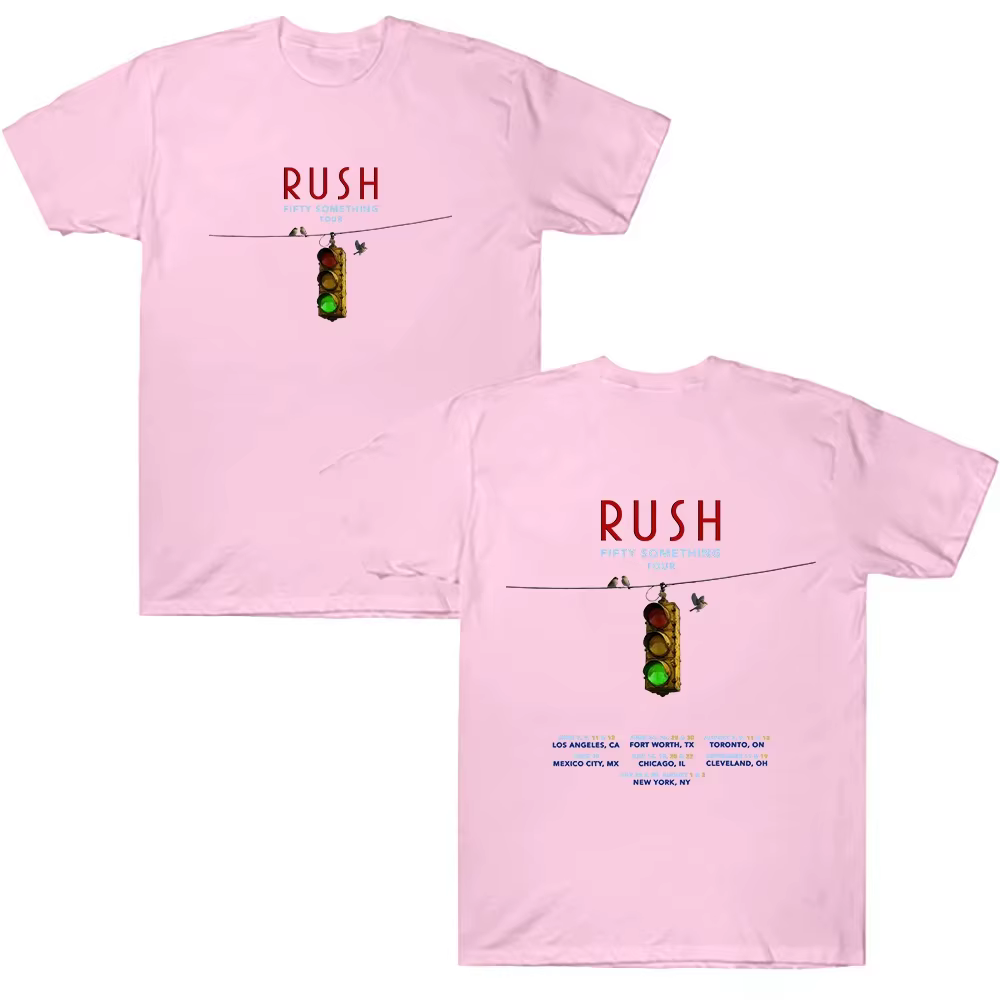 Nouveaux T-shirts Rock Rush Band FIFTY SOMETHING Tour 2026 Nouveaux T-shirts d'été pour hommes Mode 