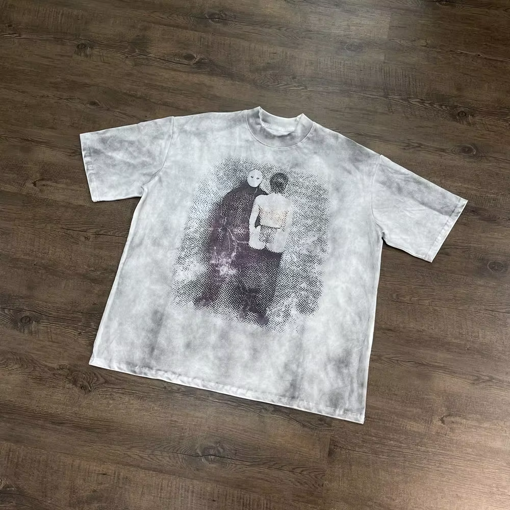 Yao mode KANYE WEST marque de luxe Vintage décontracté surdimensionné t-shirt coton Streetwear Hipho