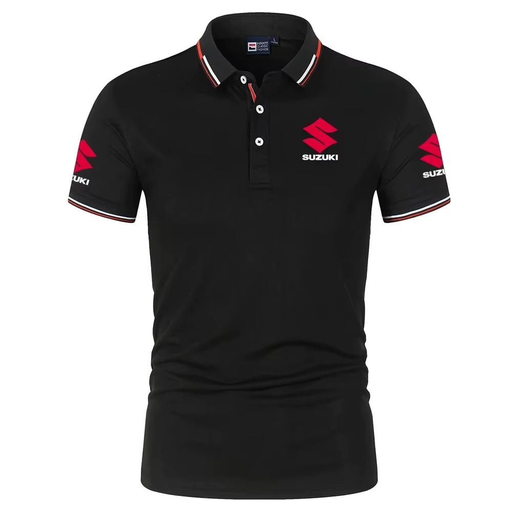 Polo pour homme avec logo de l'équipe Suzuki Racing, T-shirt oversize d'été, Nouvelle mode 2026, Vêt
