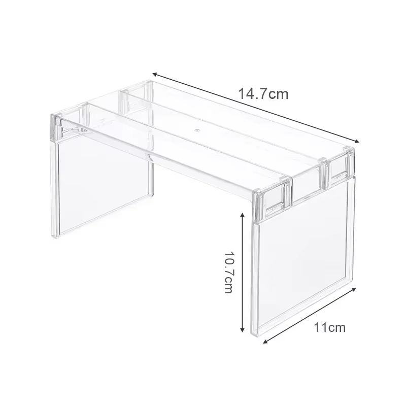 Étagère de rangement pour réfrigérateur, organisateurs de frigo, étagères séparatrices superposées,
