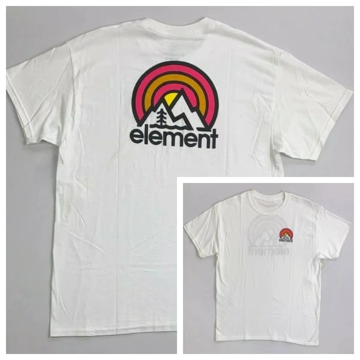 T-shirt en coton à coupe classique pour homme, T-shirt en coton à motif, style unisexe haut de gamme
