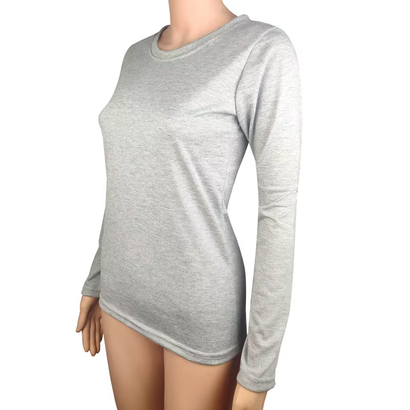 T-shirt fin à manches longues pour femmes, sous-vêtement thermique, coupe cintrée, à la mode, nouvea