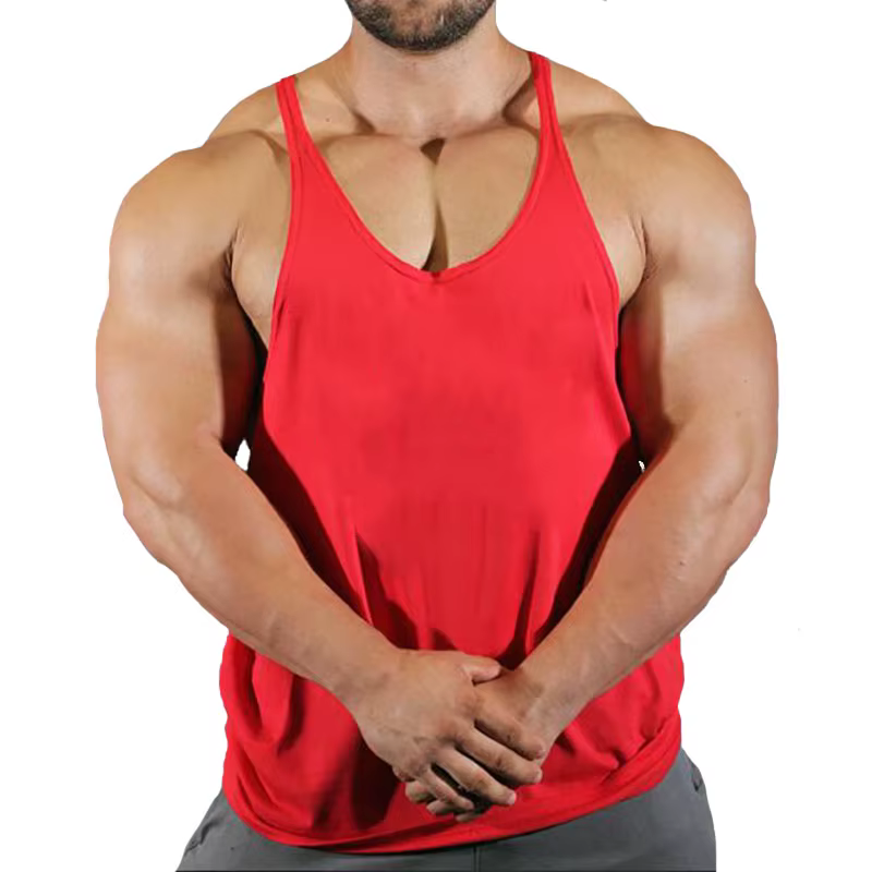 Haut pour Fitness hommes gilet gymnastique homme musculation chemise Stringer gilets sans manches sw
