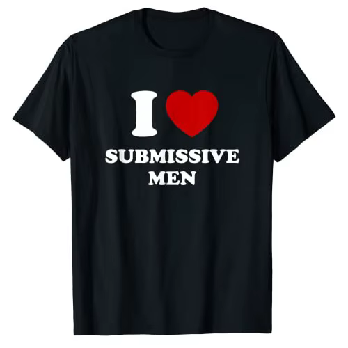 T-shirt à manches courtes pour hommes, I Love Subjourve, T-shirt graphique, Lettres imprimées drôles