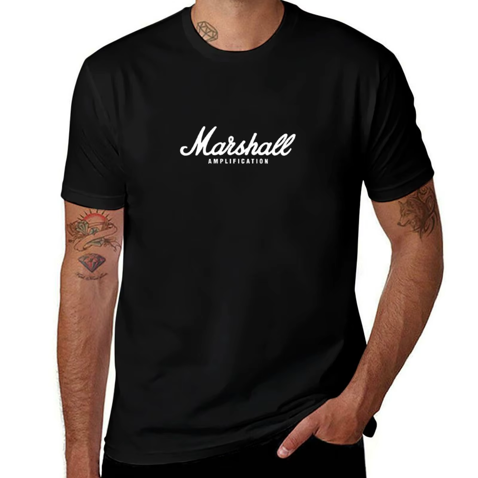 Marshall T-Shirt surdimensionné graphique t-shirts graphiques t-shirts essentiels T-Shirt vintage vê
