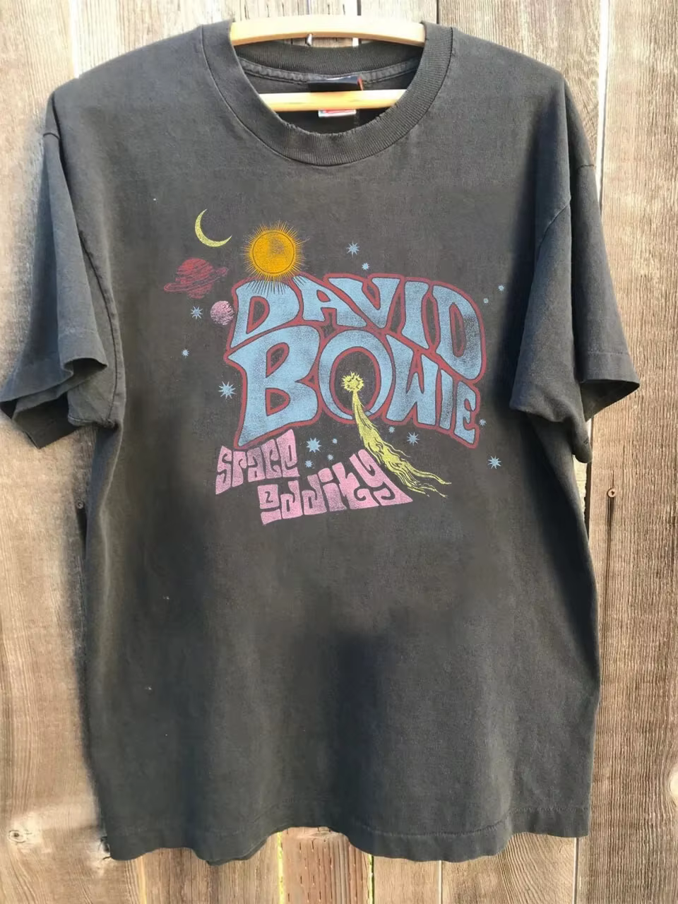 T-shirt vintage pour femme David Bowie, en coton respirant, à manches courtes, streetwear, ample et 