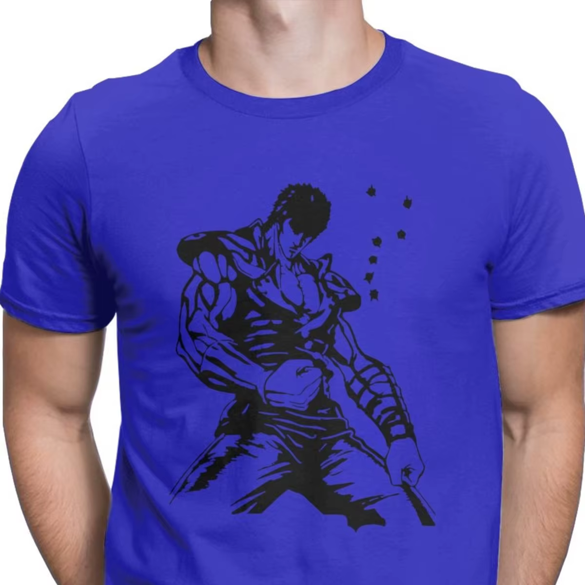 Kenshiro Hokuto No Ken t-shirt hommes poing de l'étoile du nord mode coton t-shirts chemises Hombre