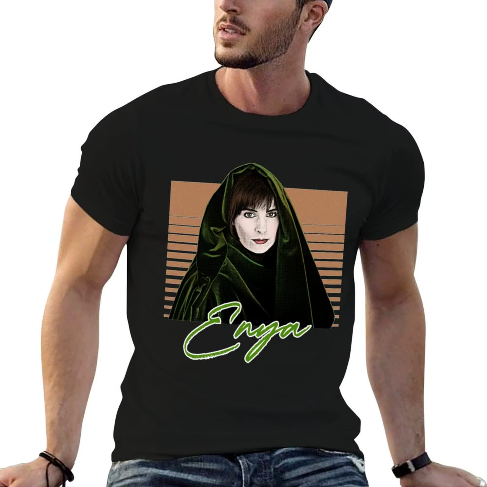 Enya T-Shirt t-shirt imprimé personnalisé pour homme, t-shirt drôle en coton pour homme